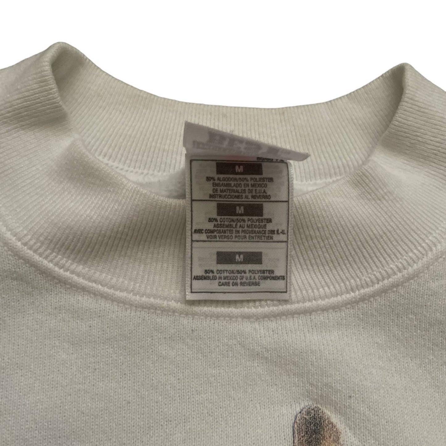90s BINGO! Cat White Grandma Sweatshirt M