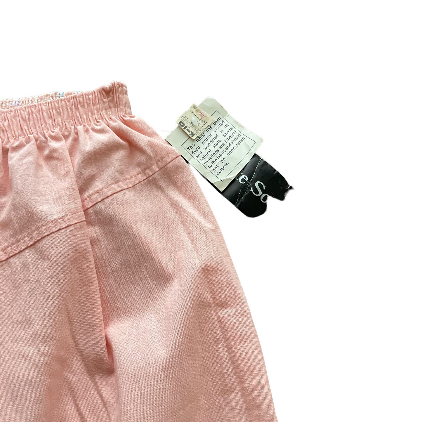 90s Deadstock Baby Pink A-line Skirt 12