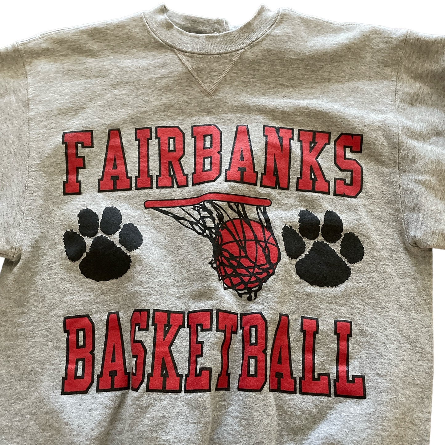 90s Fairbanks Basketball Pullover Sweatshirt S