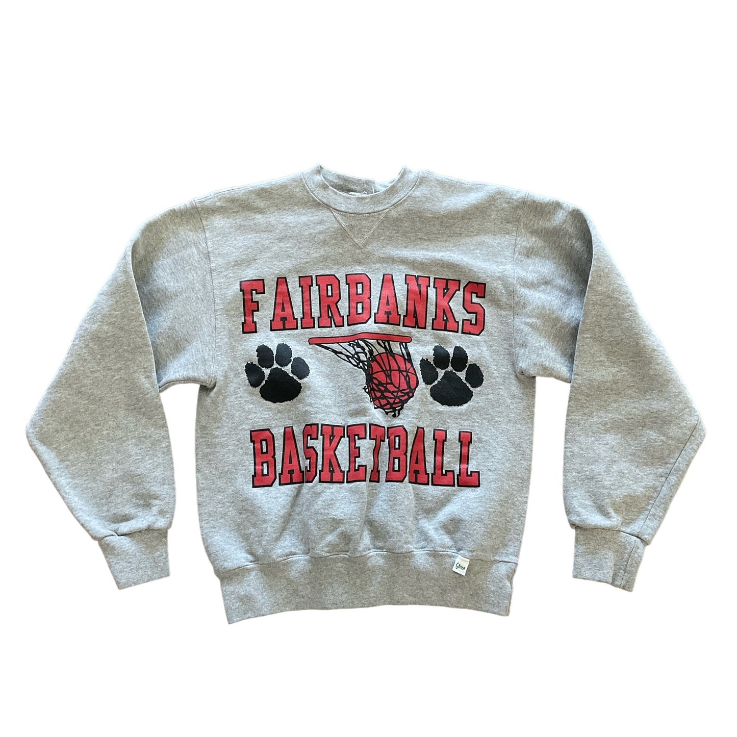 90s Fairbanks Basketball Pullover Sweatshirt S