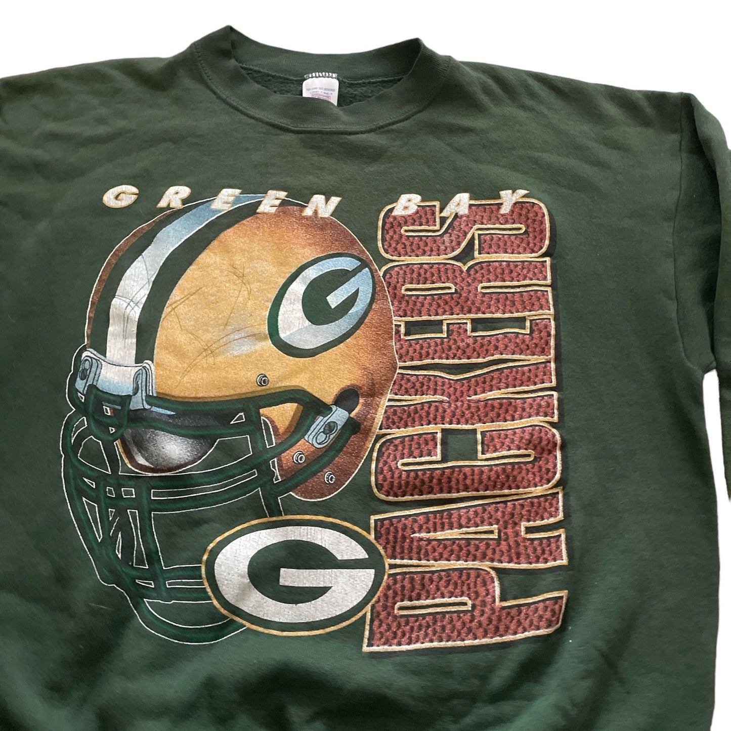 90s Green Bay Packers Football Sweatshirt L