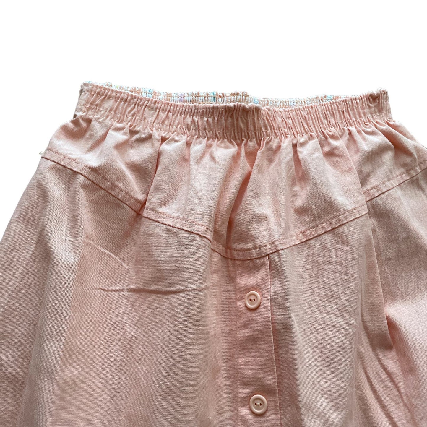 90s Deadstock Baby Pink A-line Skirt 12